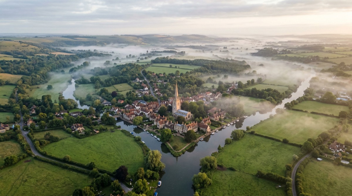 Drone filming in Tewkesbury